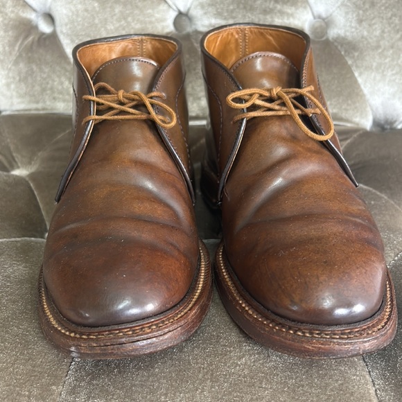 Alden Barrie cigar chukka leather lace up ankle boots men’s sz 6 C/E - Picture 3 of 12
